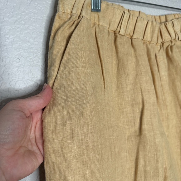 Poetry Butter Yellow Linen Pants - Picture 4 of 7